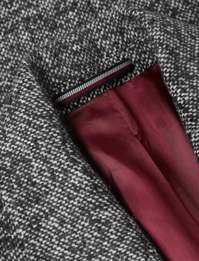 Overjas Tommy Hilfiger zwart gemeleerd
