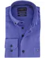 Portofino overhemd blauw visgraatstructuur