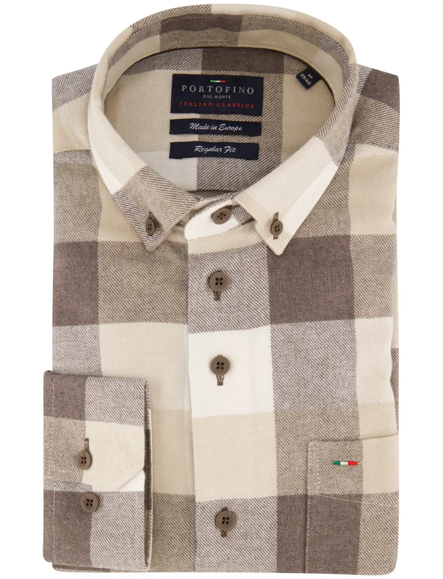 Overhemd Portofino bruin