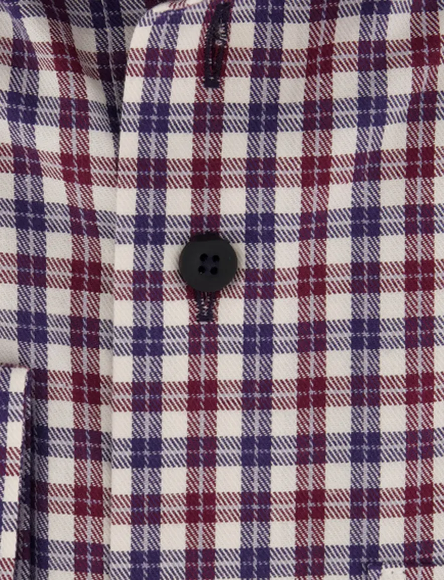 Portofino overhemd donkerblauw gestreept