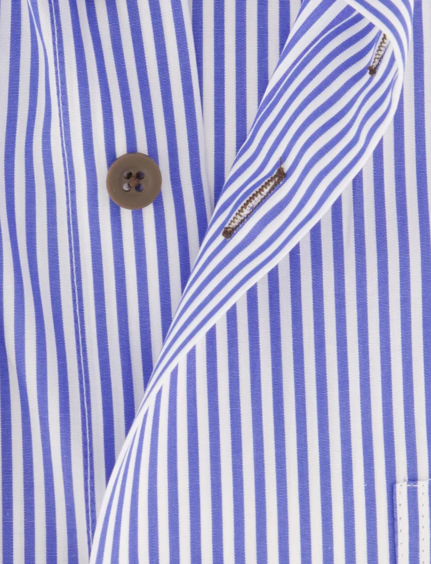 Portofino overhemd blauw gestreept
