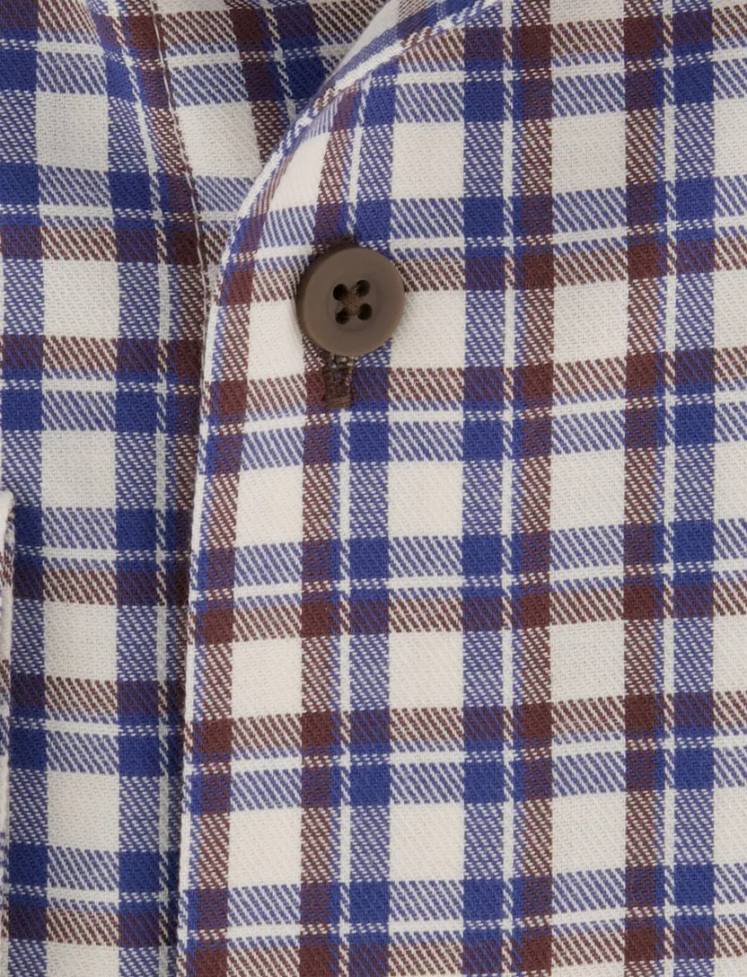 Overhemd Portofino beige geprint