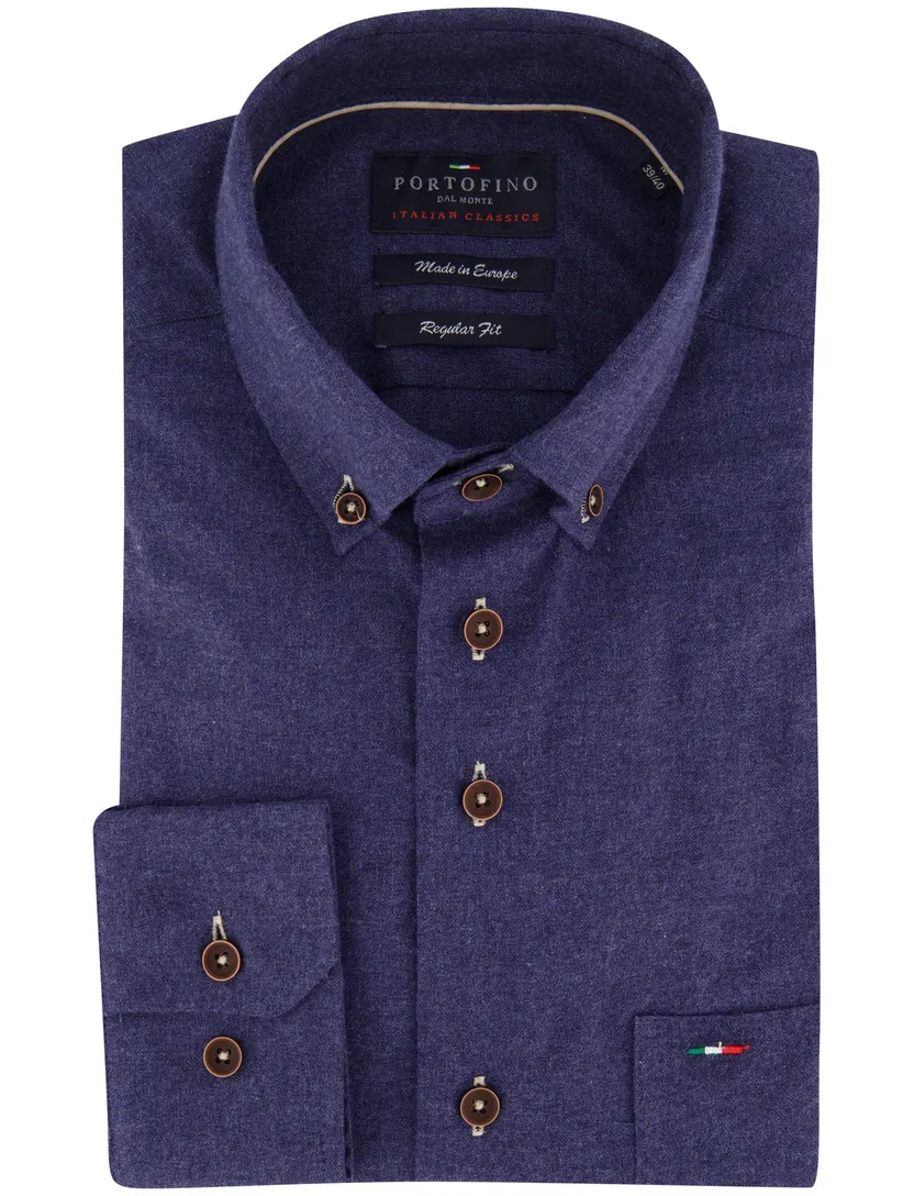 Overhemd Portofino donkerblauw