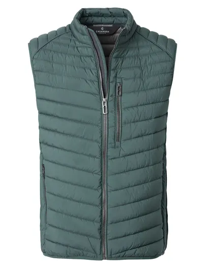 Casa Moda Casa Moda bodywarmer groen met borstzak