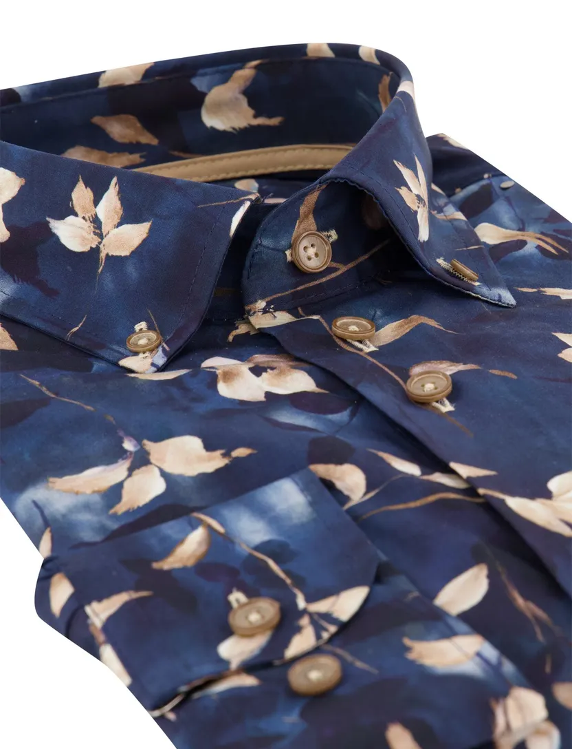 Overhemd Eden Valley donkerblauw