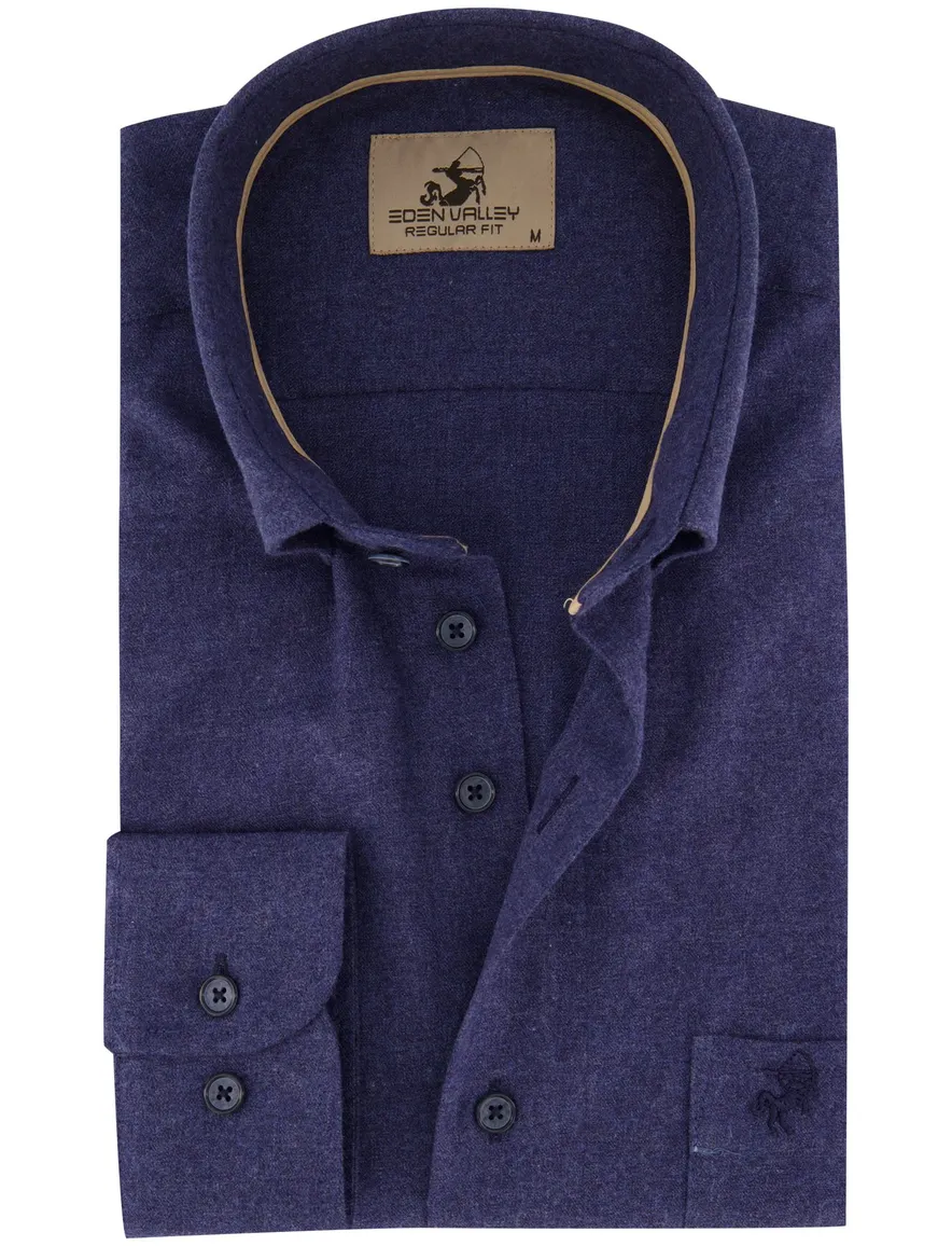 Overhemd Eden Valley donkerblauw