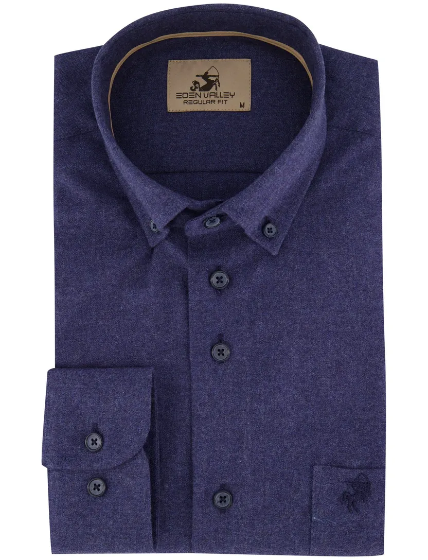 Overhemd Eden Valley donkerblauw