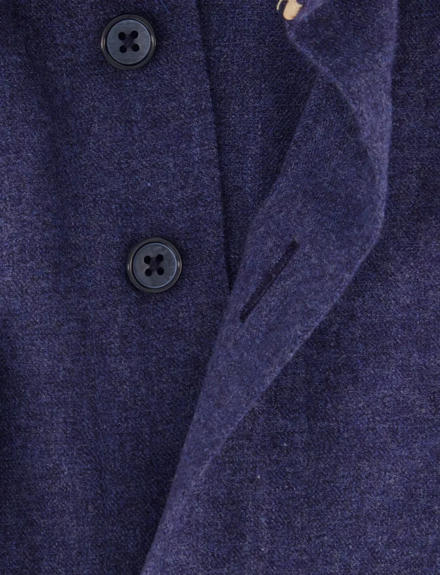 Eden Valley overhemd donkerblauw gemeleerd