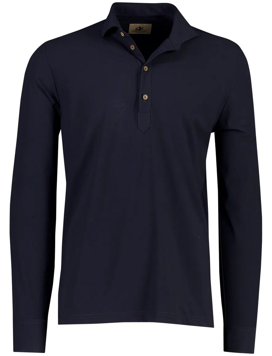 Eden Valley overhemd donkerblauw effen
