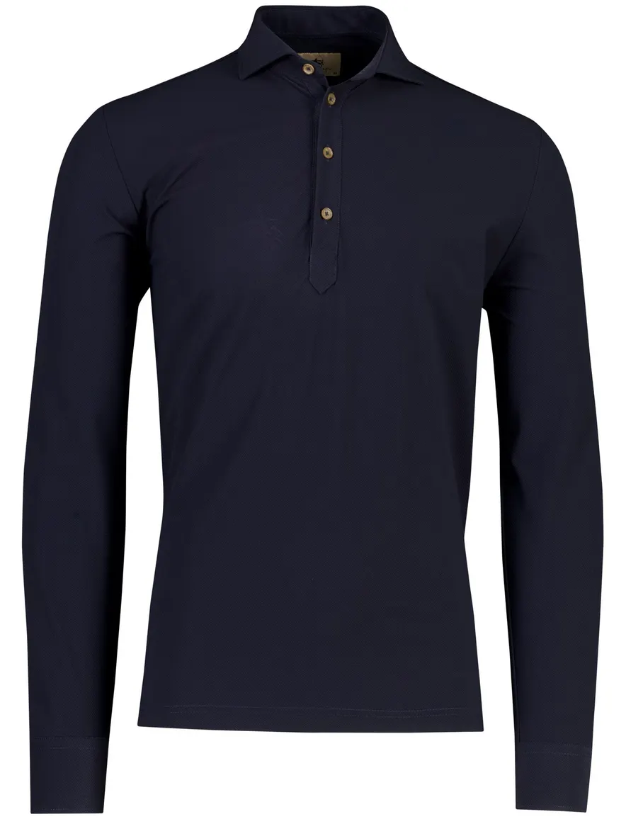 Eden Valley overhemd donkerblauw effen