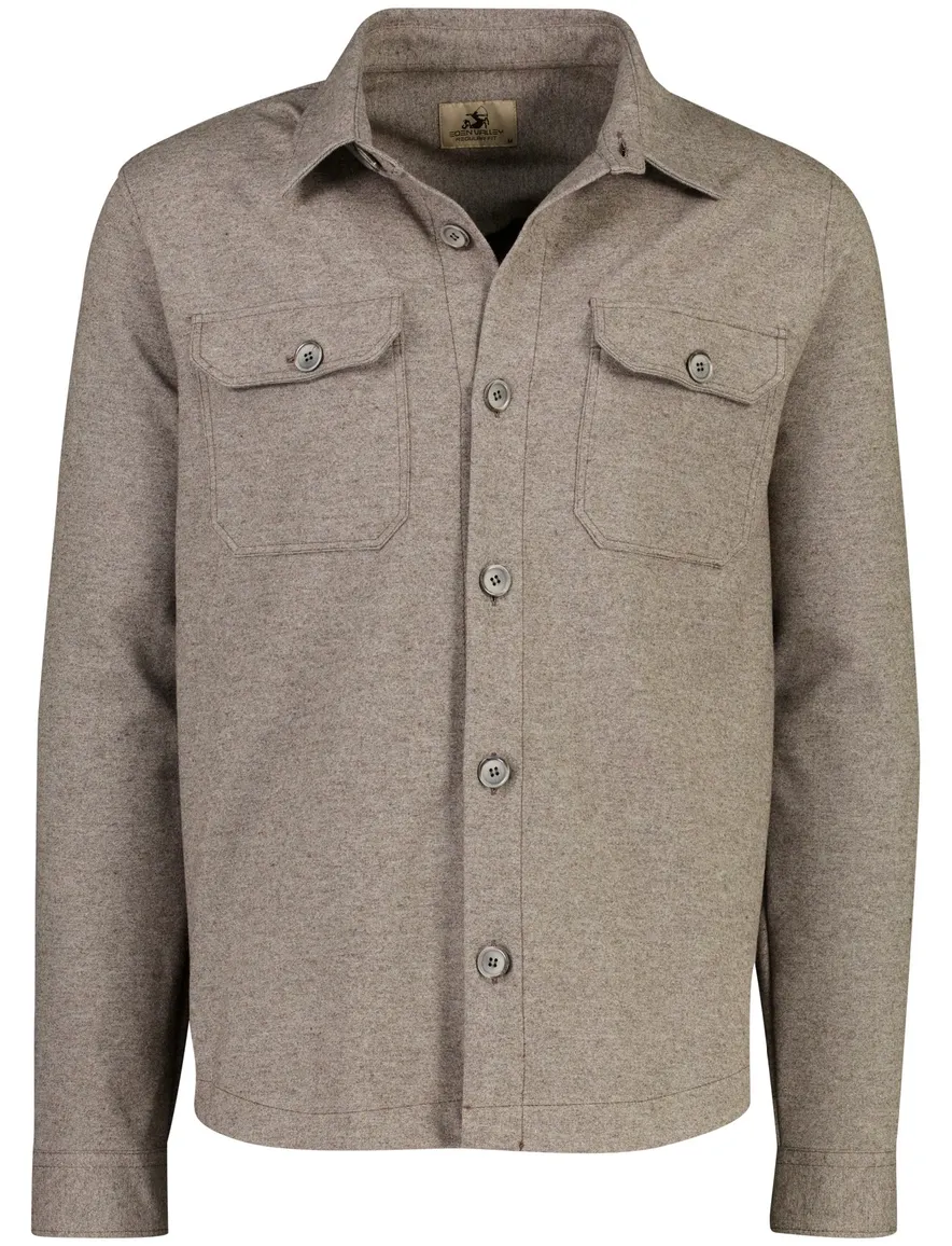 Eden Valley overshirt bruin met borstzak