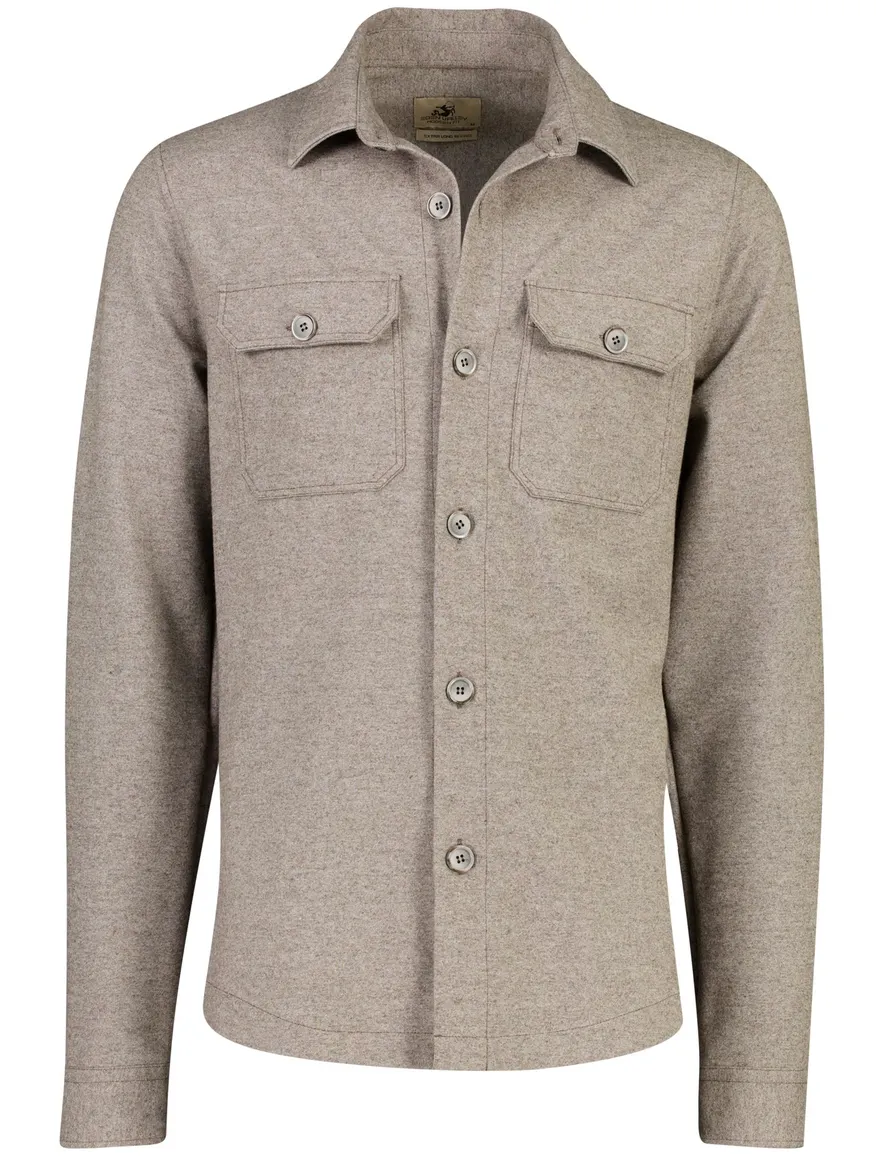 Eden Valley overshirt beige met borstzak