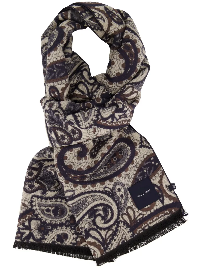 Sjaals Tresanti beige geprint