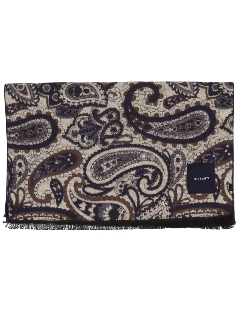 Sjaals Tresanti beige geprint
