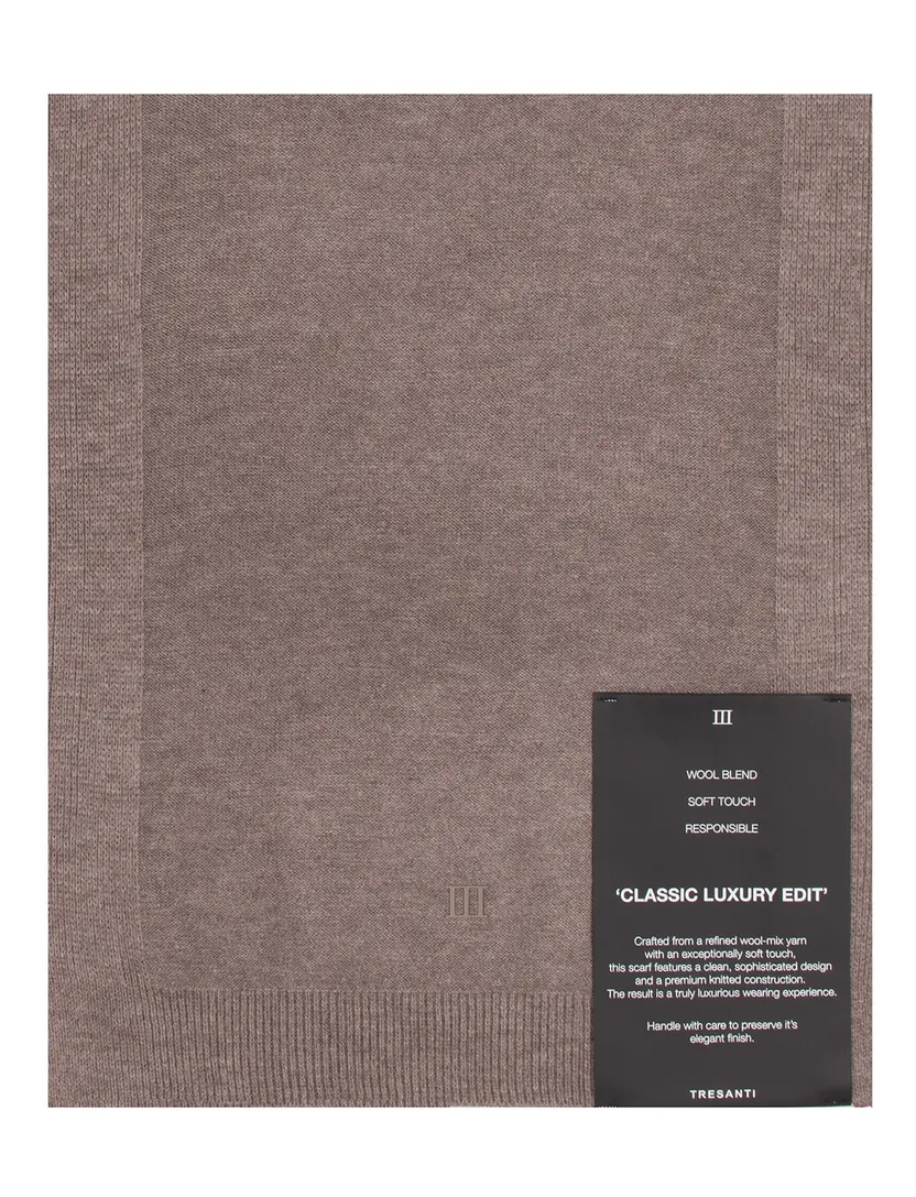 Sjaal Tresanti taupe bruin