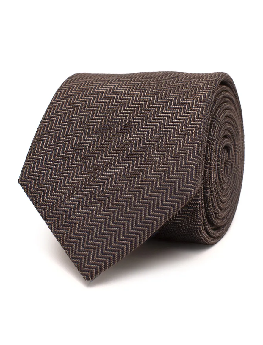Stropdas Tresanti bruin
