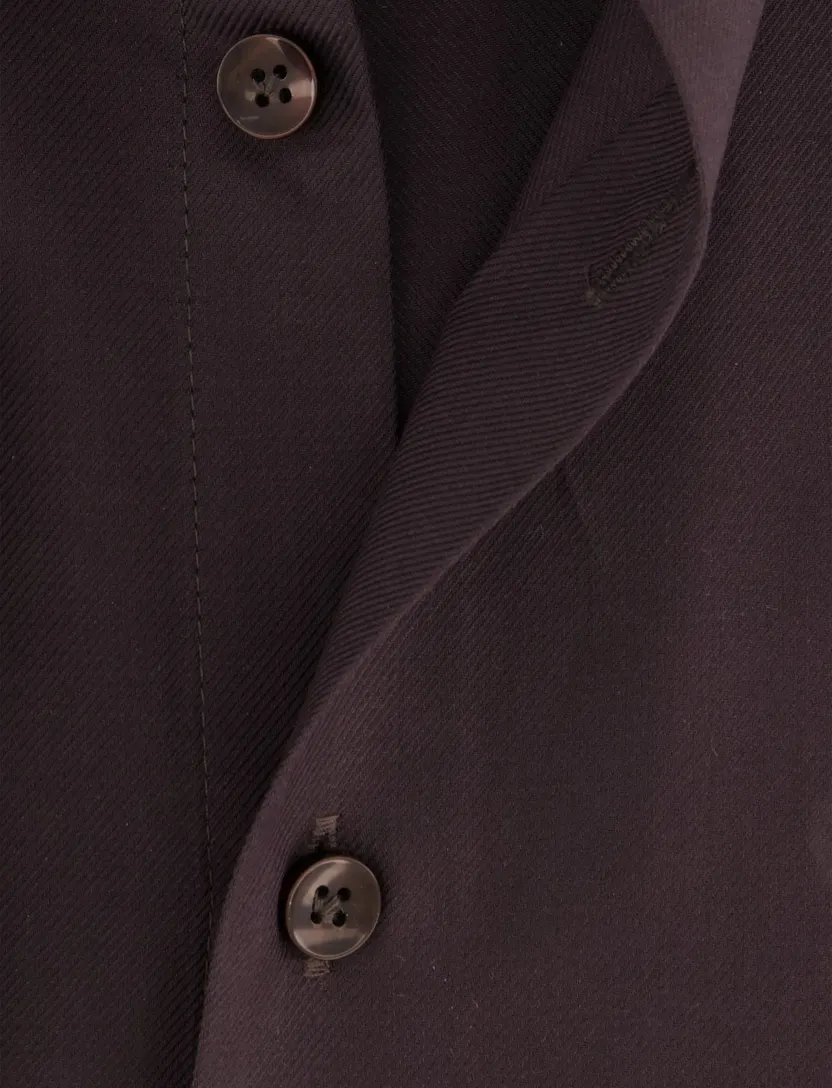 Overhemd John Miller aubergine strijkvrij