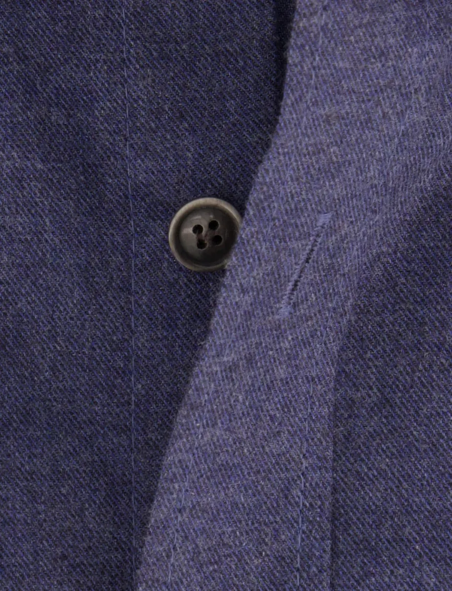 John Miller overhemd blauw gemêleerd
