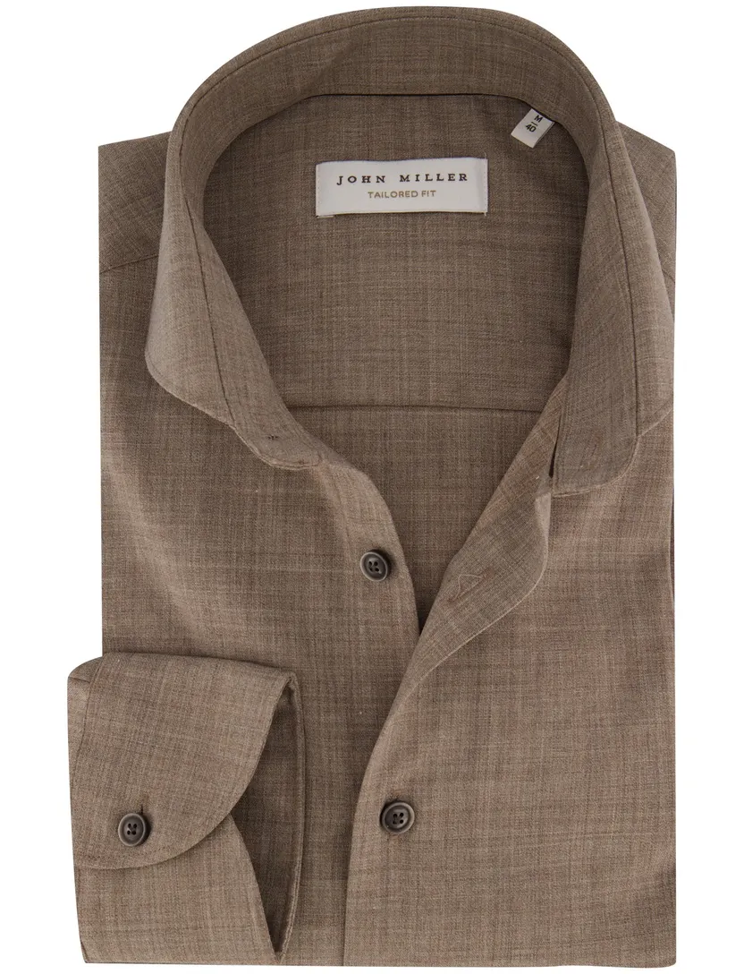 Overhemd John Miller beige