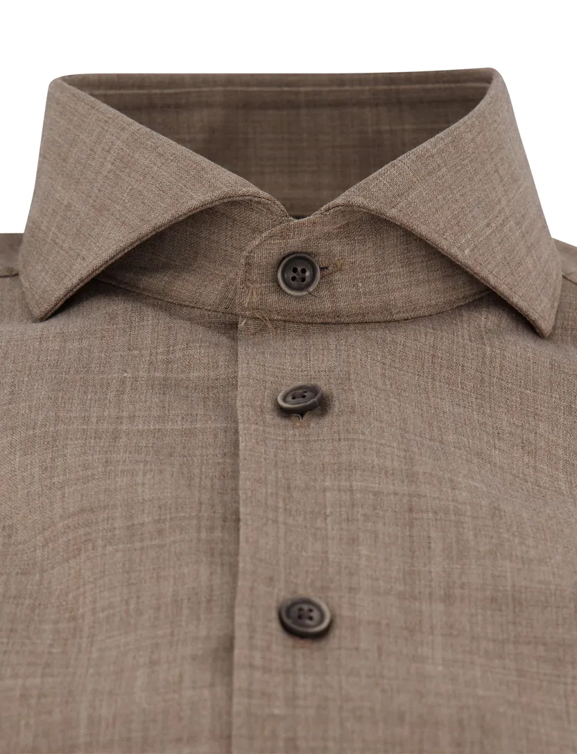 Overhemd John Miller beige