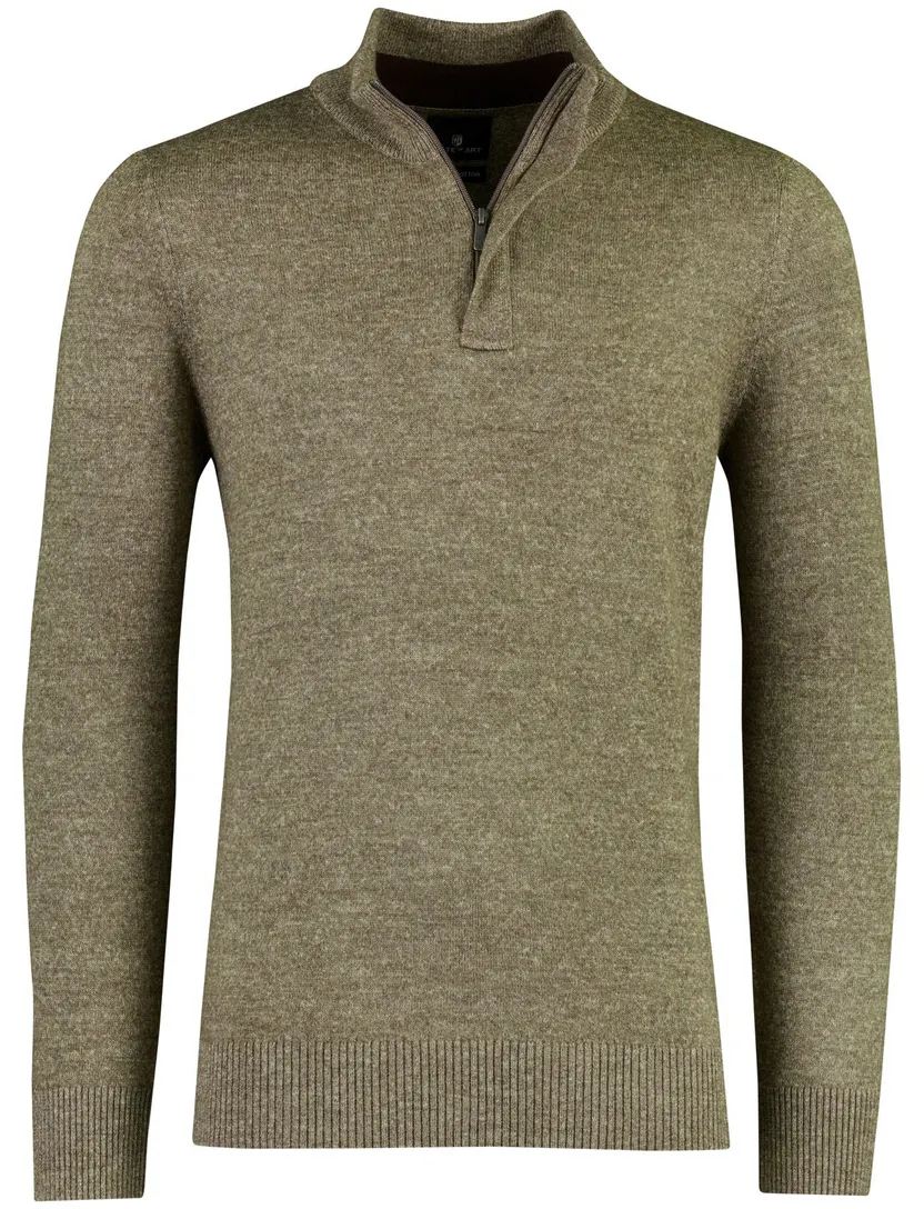Trui State of Art Bruin Half Zip