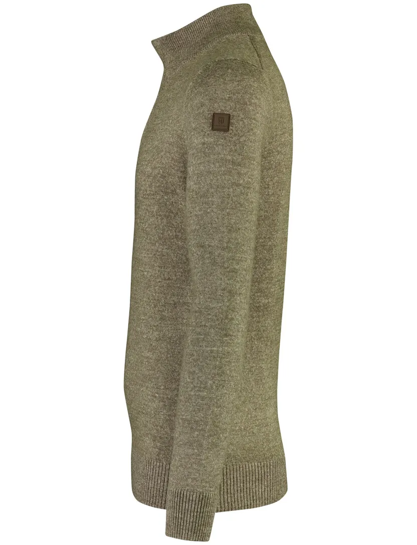 Trui State of Art Bruin Half Zip