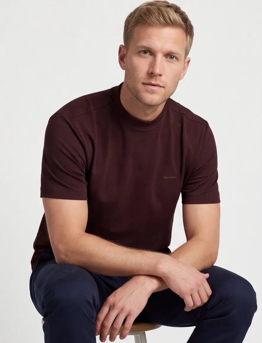 T-shirt Genti aubergine