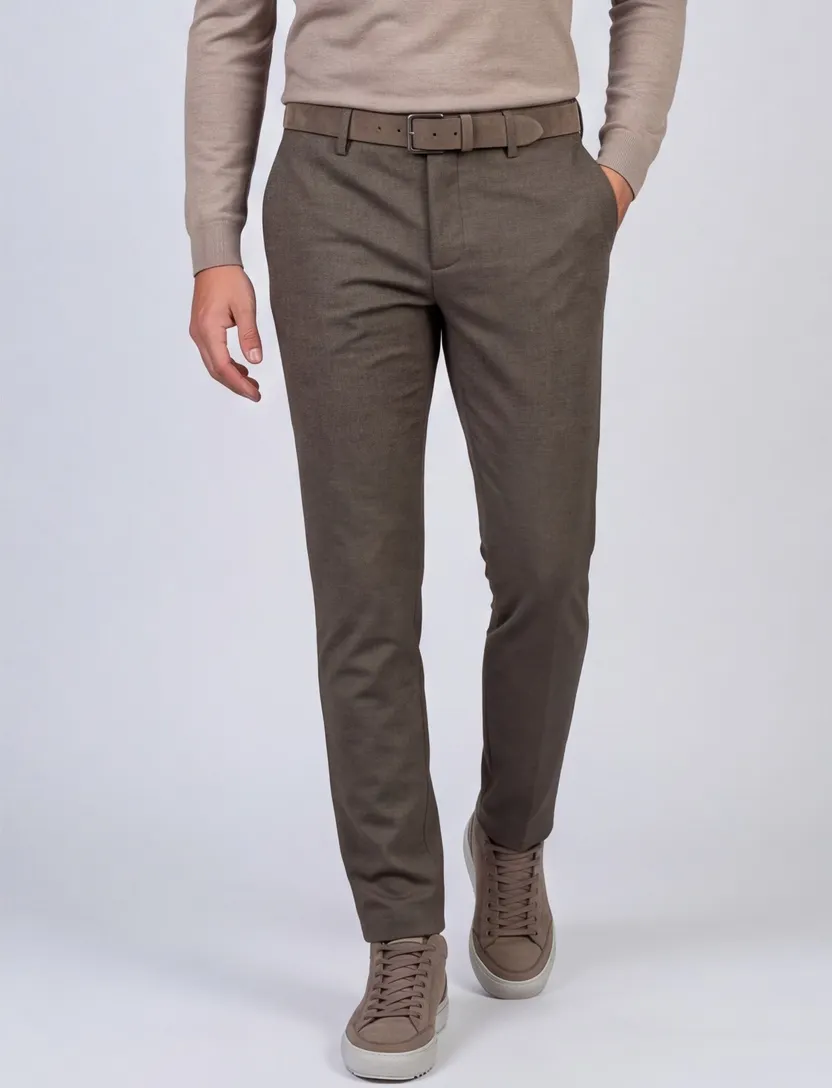 Broek Alberto LOU donkergroen regular fit