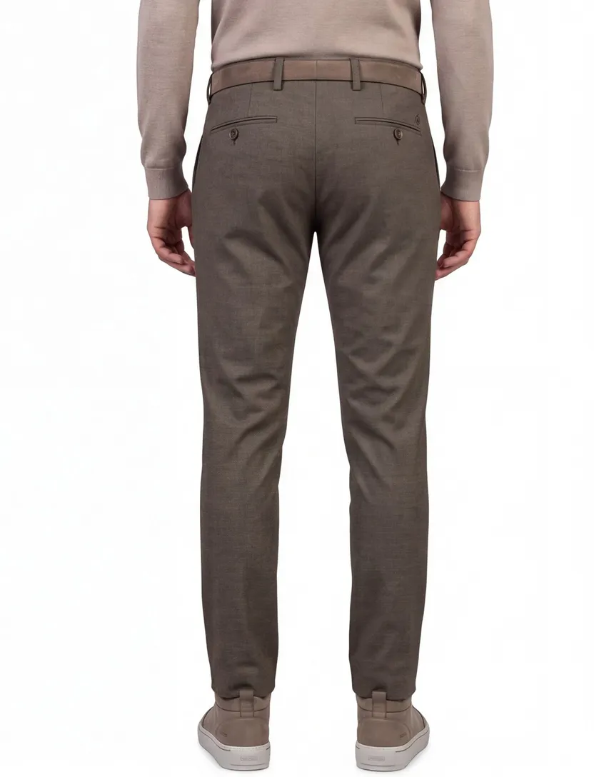 Broek Alberto LOU donkergroen regular fit
