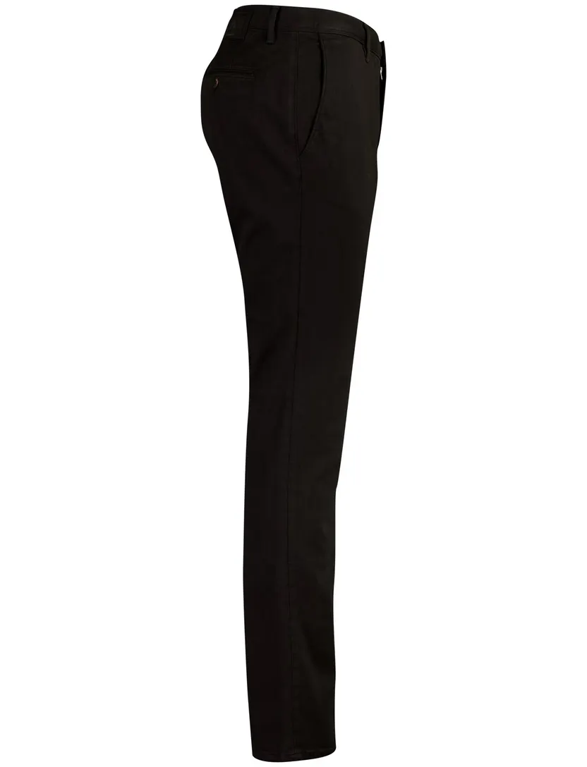 Broeken Alberto chino bruin slim fit