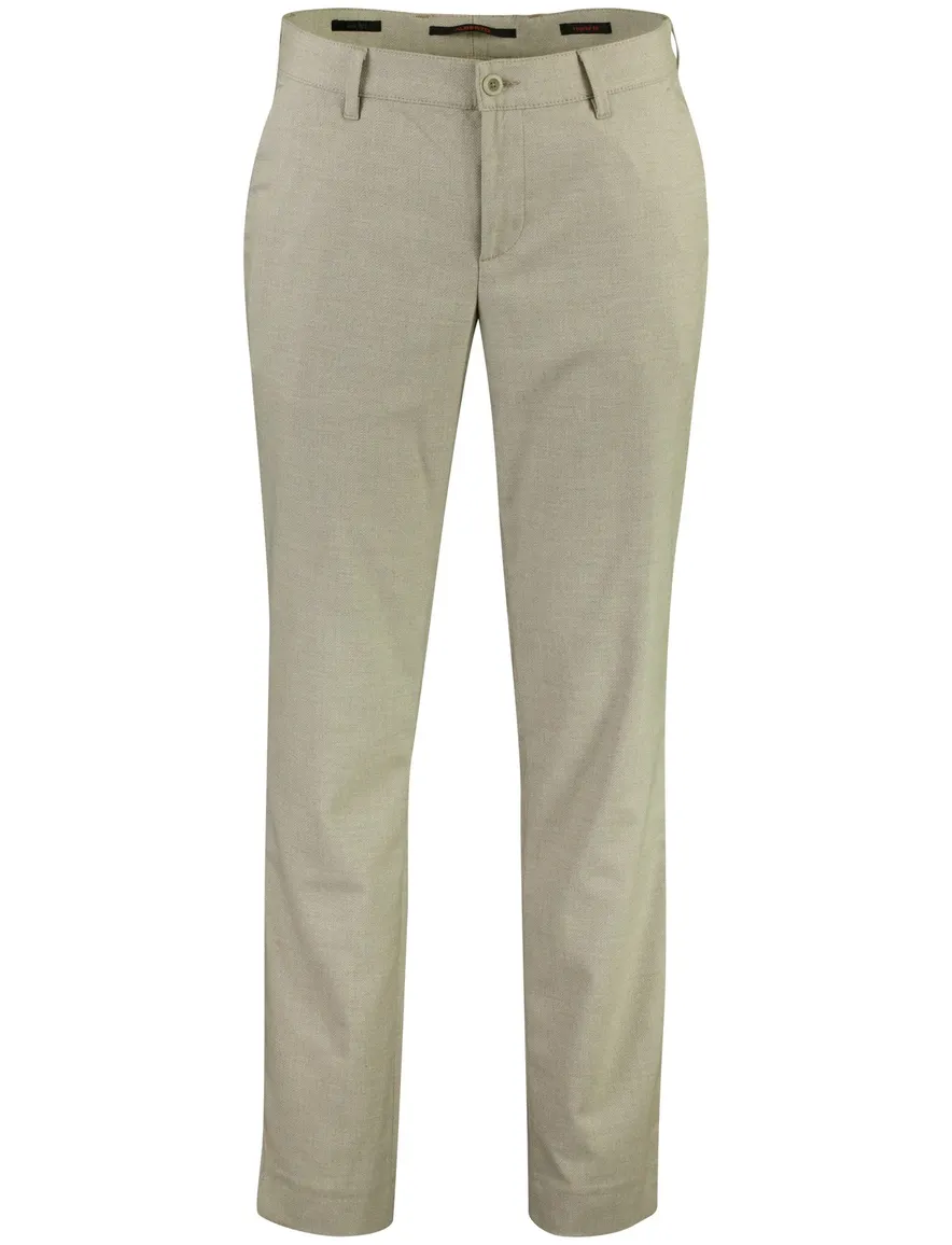 Alberto LOU chino beige gemeleerd regular fit