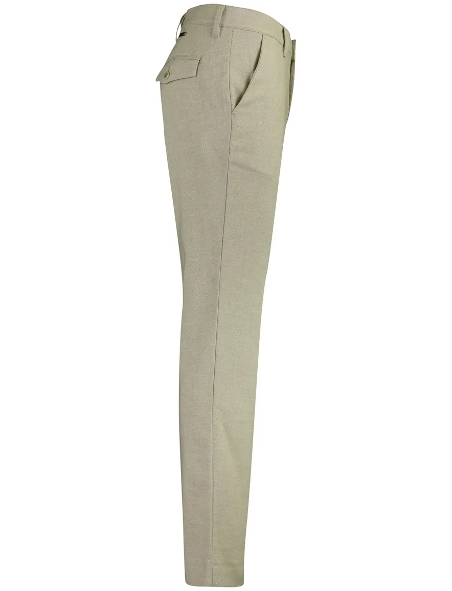 Alberto LOU chino beige gemeleerd regular fit