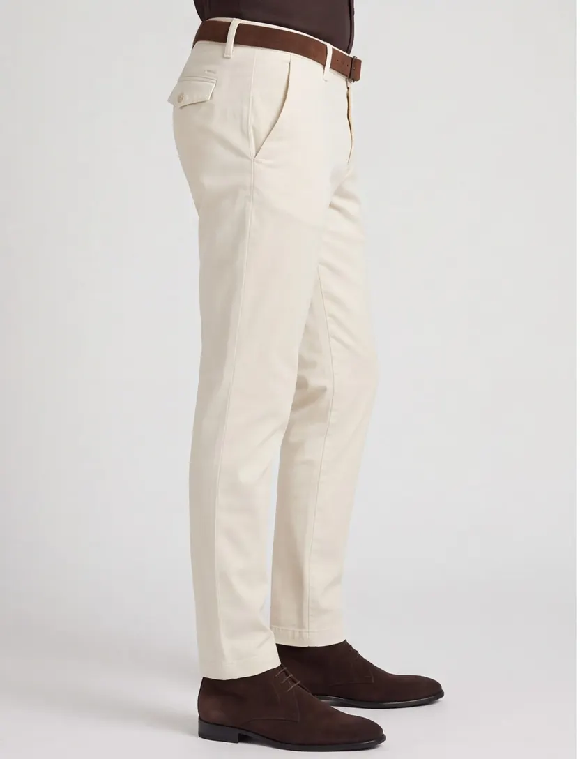 Chino Alberto LOU creme flatfront