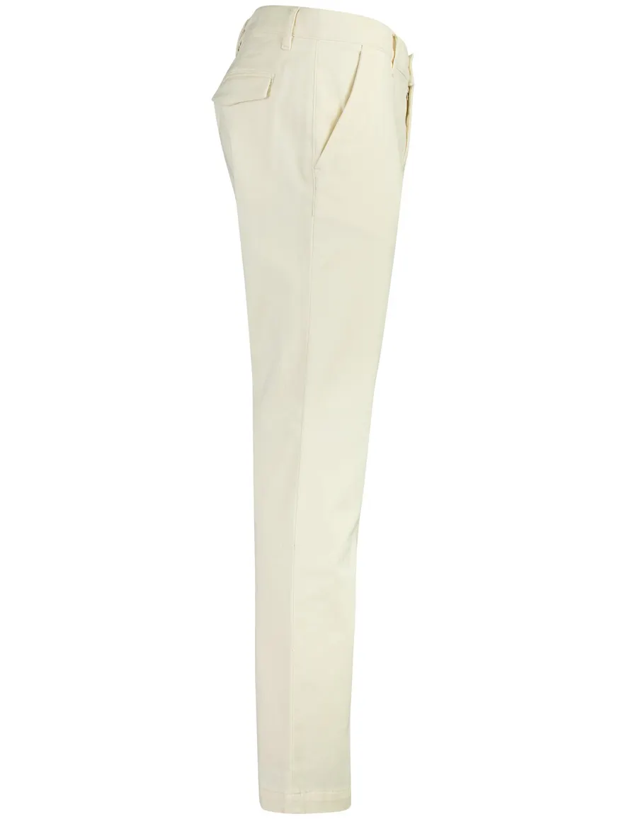 Alberto LOU chino flatfront creme