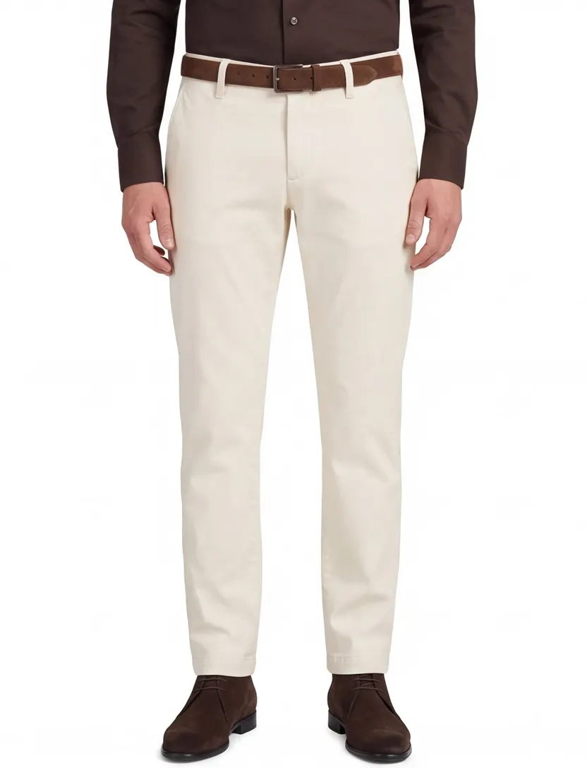 Chino Alberto LOU creme flatfront