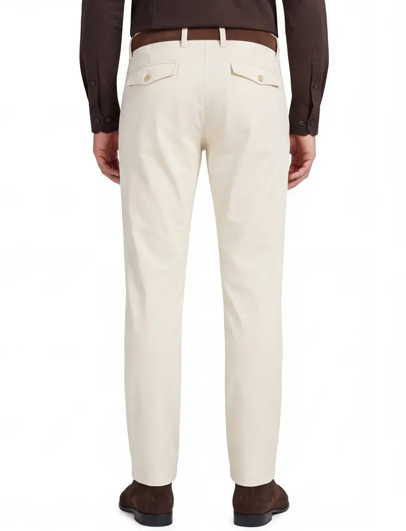 Chino Alberto LOU creme flatfront