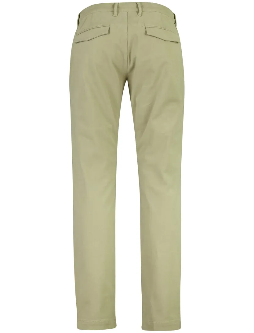 Broek Alberto chino beige flatfront
