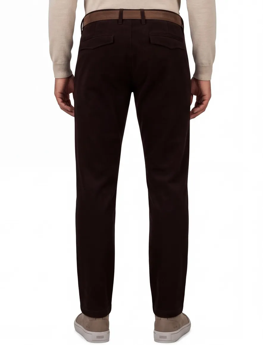 Alberto LOU chino flatfront bruin