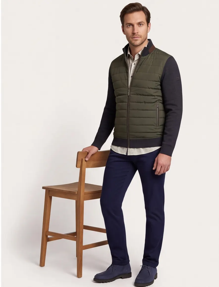 Vest Bugatti groen