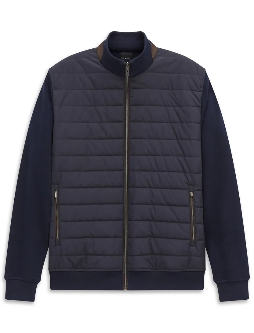 Bugatti outdoor vest donkerblauw gevoerd
