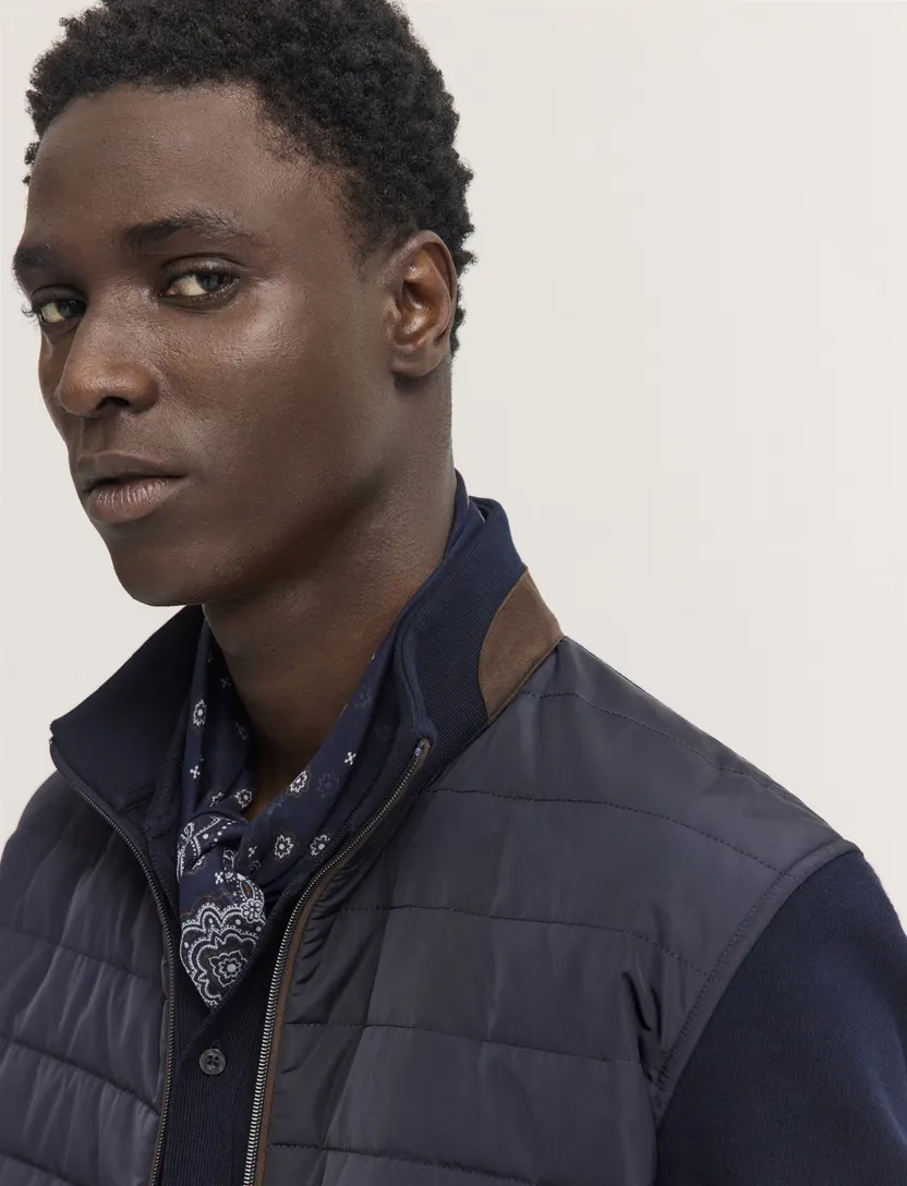 Bugatti outdoor vest donkerblauw gevoerd