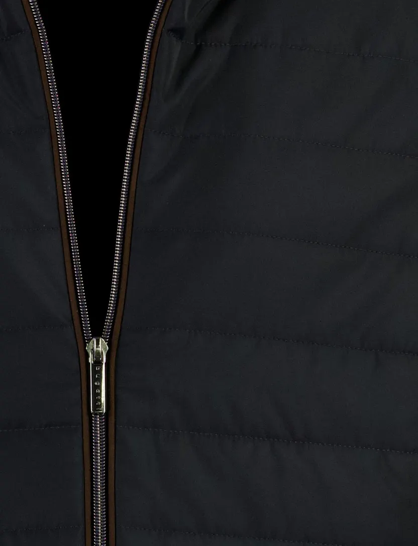 Bugatti outdoor vest donkerblauw gevoerd