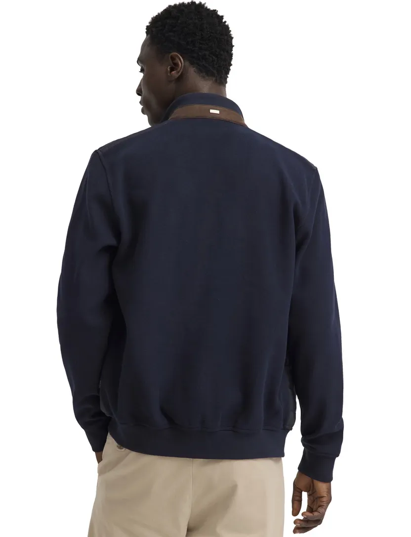 Bugatti outdoor vest donkerblauw gevoerd