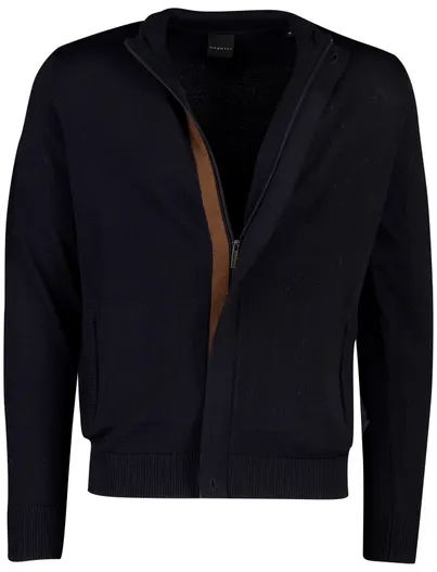 Bugatti Bugatti vest donkerblauw hoge hals