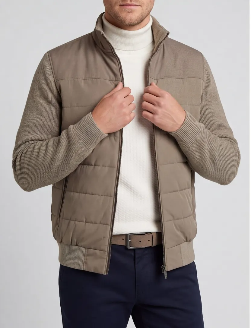 Vest Bugatti beige polyester