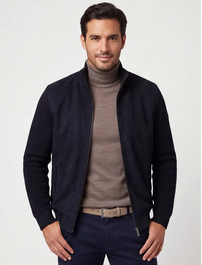 Vest Bugatti donkerblauw