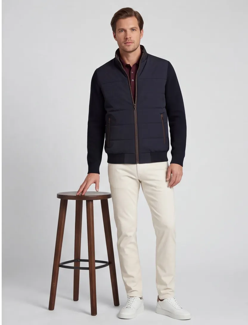 Vest Bugatti donkerblauw