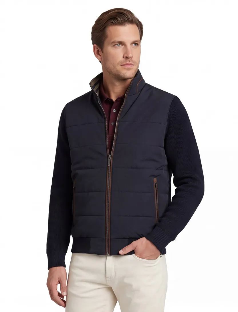 Vest Bugatti donkerblauw