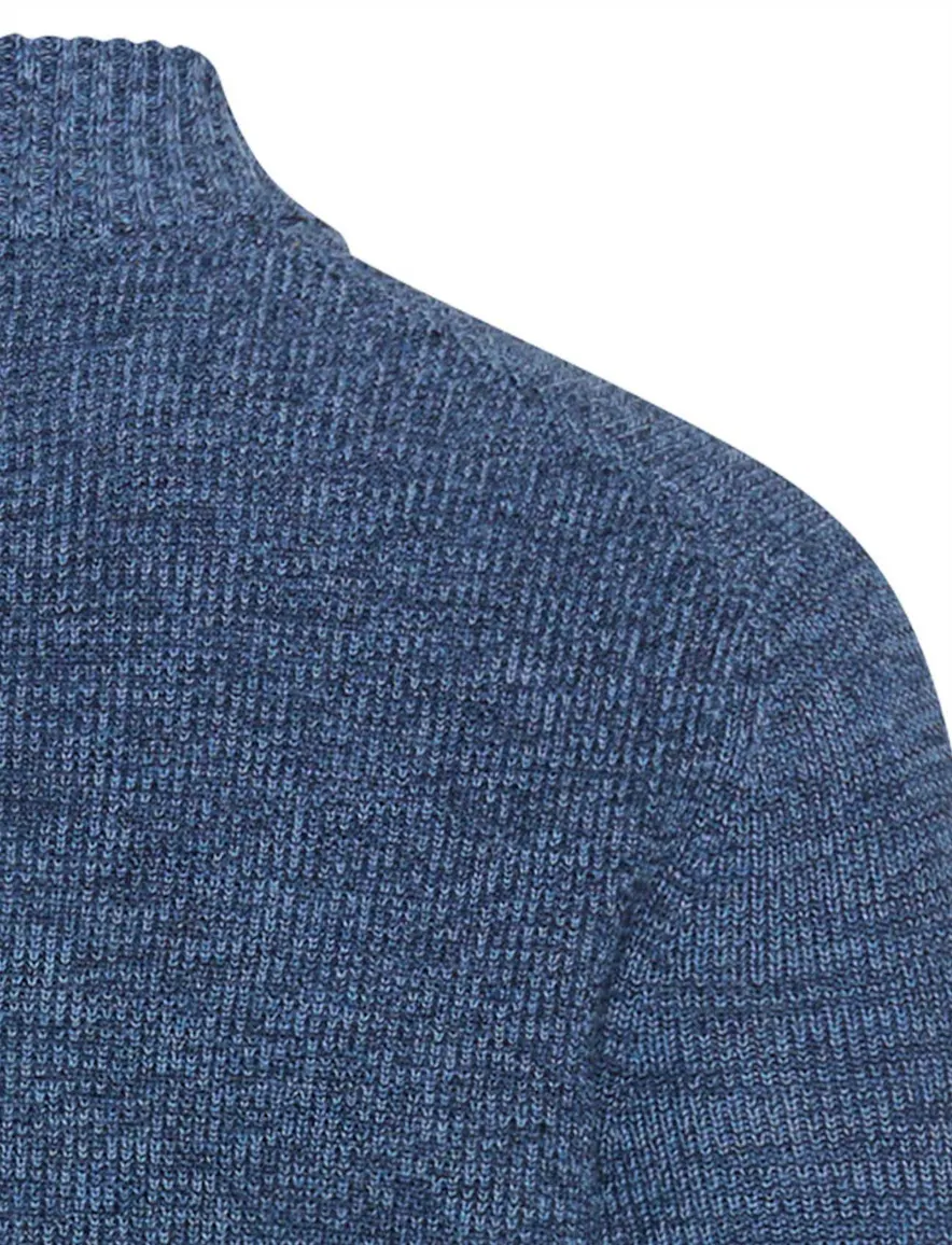 Camel Active vest blauw gemeleerd