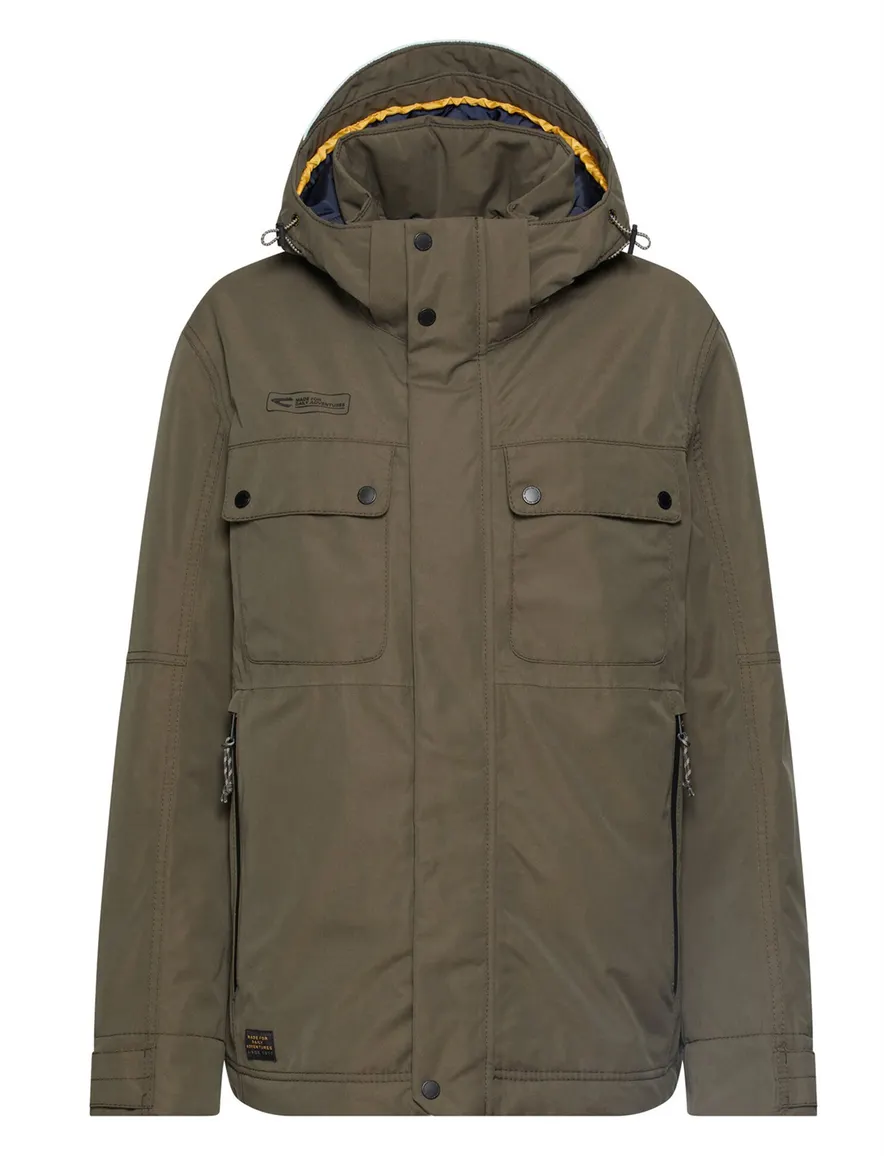 Camel Active parka jas olijfgroen